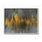 Stupell Industries Black & Gold Abstract Fire Wall Art in Gray Frame